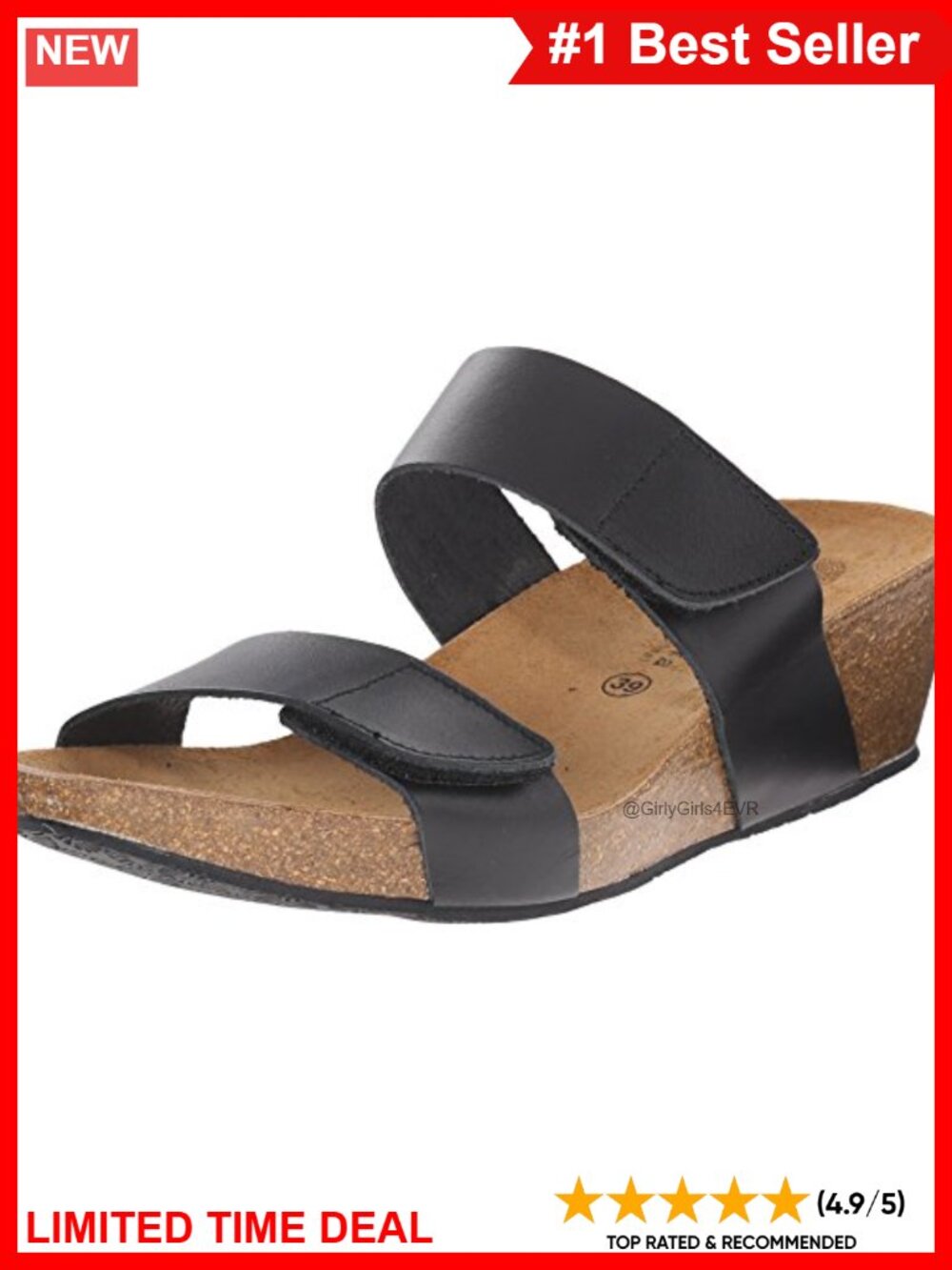 Womens Liat Open Toe Suede Cork Wedge Sandals Ankle Strap 2.25in Heel